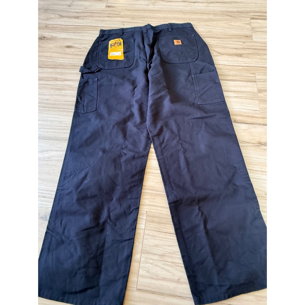 Carhartt  Loose Fit Washed Duck Utility Work Pants Midnight Navy 38x32 NWOT - Picture 6 of 10